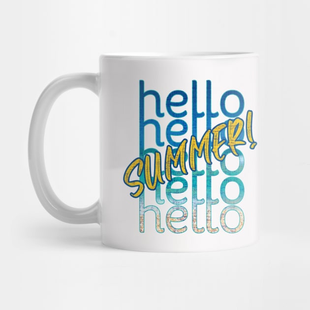 Hello Summer Graphic Text Design by Art by Biyan